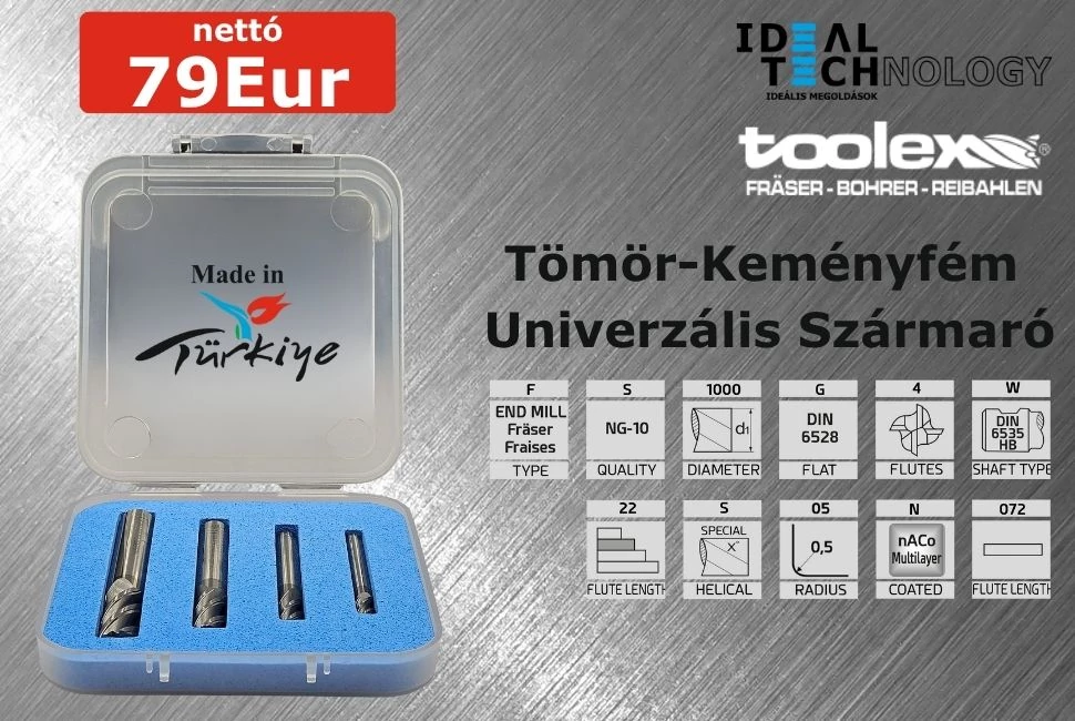 Toolex-Piksan VHM maró készlet