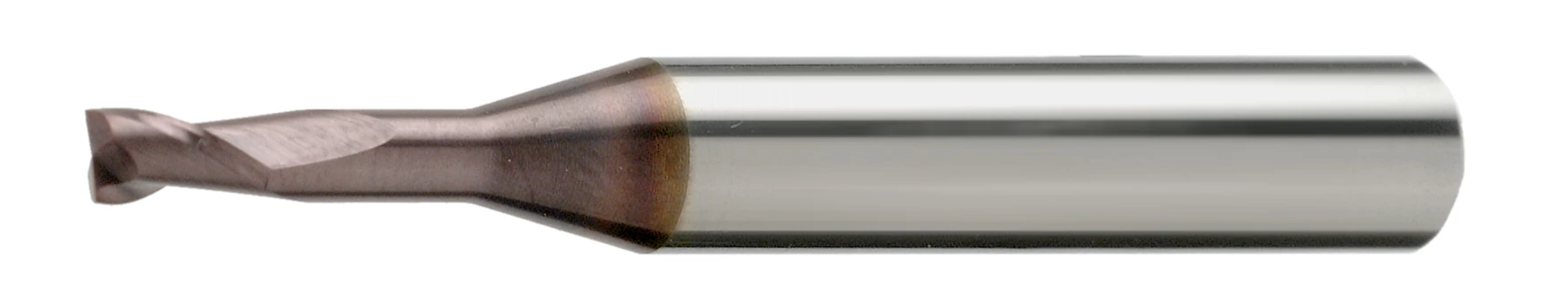 E.7642.1 Tömör keményfém HSC-HRC mikromaró 30° z2 BlueCut bevonattal 60HRC-ig XL hosszú